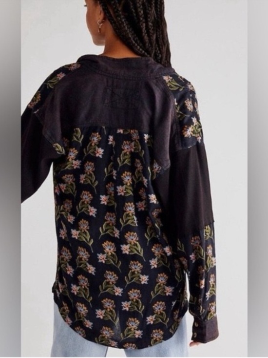 Free People We The Free Summer of Surf Pullover Button Henley Top - Picture 3 of 15